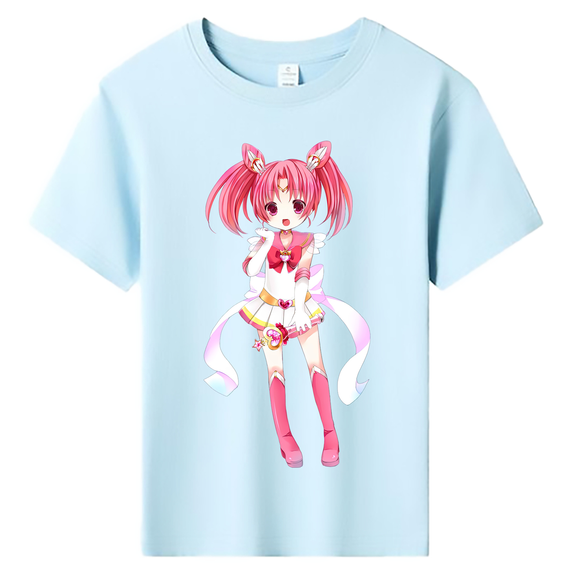 （画像用） 美少女戦士セーラームーン ちびうさ Sailor Moon Chibiusa Tsukino Usagi Small Lady Serenity 綿100％キッズTシャツ（フロントプリント）
